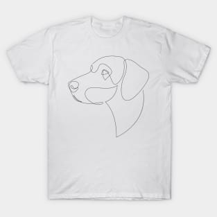 Deutsch Kurzhaar - GSP - one line dog T-Shirt